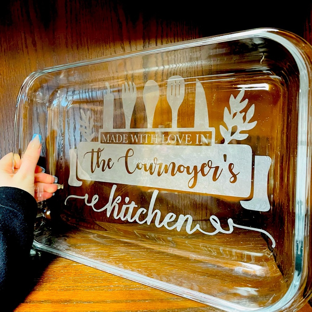 Custom 9x13 glass pans